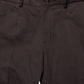 Brown Cotton Skinny Leg Dress Trouser Pants