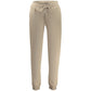 Beige Cotton Women's Trousers