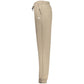 Beige Cotton Women's Trousers