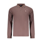 Brown Cotton Mens Polo
