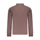 Brown Cotton Mens Polo