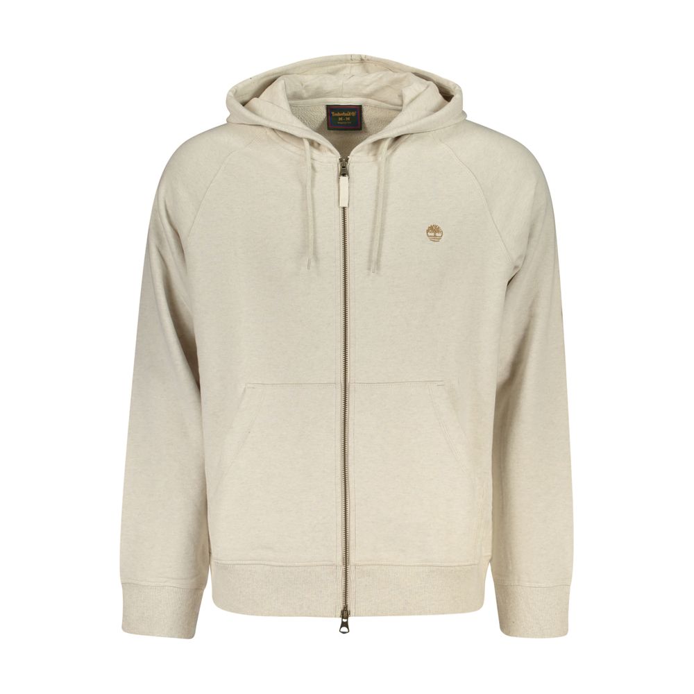 Beige Cotton Men's Hoodie