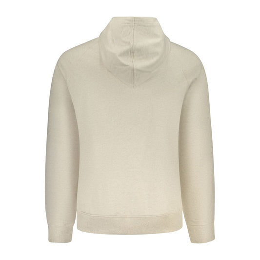 Beige Cotton Men's Hoodie