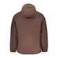 Brown Polyester Full-Length Jacket