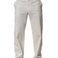 White Cotton StraightLeg Casual Trouser Pants