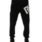 Black Cotton Jogger Men Sweatpants Pants