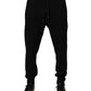 Black Cotton Jogger Men Sweatpants Pants