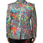 Multicolor SICILIA 2 Buttons Jacket Suit