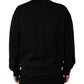 Black Cotton DG Crew Neck Sweatshirt Sweater