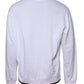 White Cotton DG Crew Neck Sweatshirt Sweater