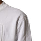 White Logo Embossed Cotton Sweatshirt Sweater