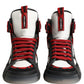 Multicolor Leather High Top Sneakers Shoes