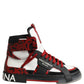Multicolor Leather High Top Sneakers Shoes