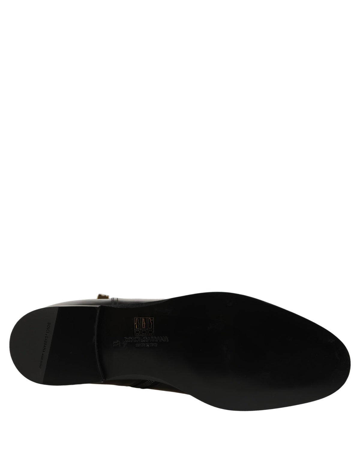 Black Leather Buckle Mid Calf Boots Shoes