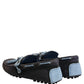 Navy Blue Suede Leather Tassel Loafers Shoes