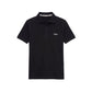 Black Cotton Men Polo