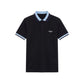 Blue Cotton Men Polo-Shirt