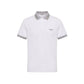 White Cotton Men Polo-Shirt