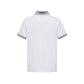 White Cotton Men Polo-Shirt
