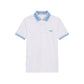 White Cotton Men Polo