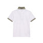 White Cotton Men Polo-Shirt