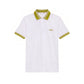 White Cotton Men Polo-Shirt