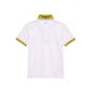 White Cotton Men Polo-Shirt