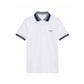 White Cotton Men Polo-Shirt