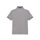 Grey Cotton Men's Polo-Shirt