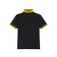 Blue Cotton Men Polo Shirt