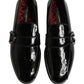 Black Patent Leather Men Loafers Shoes
