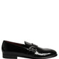 Black Patent Leather Men Loafers Shoes