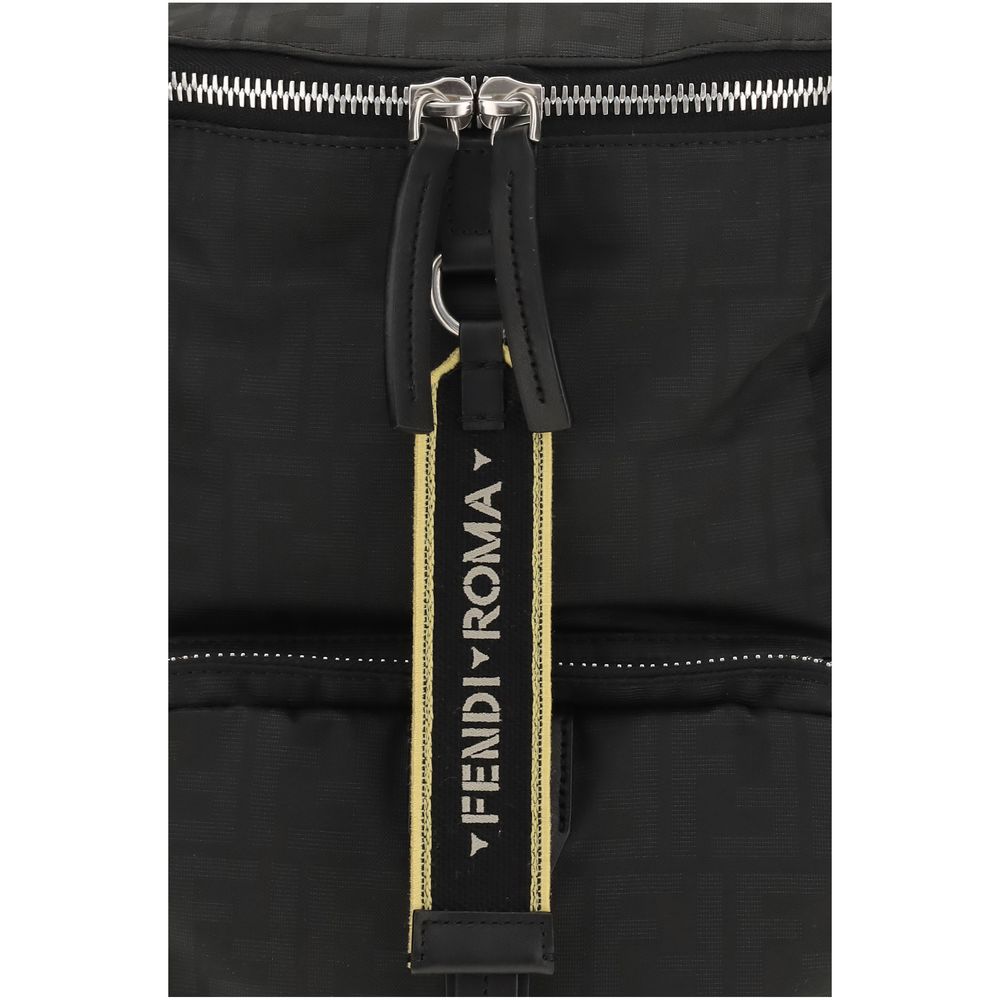 Black Polyester Backpack