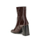Bordeaux Calf Leather Bos Taurus Ankle Boots