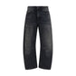 Black Cotton Boyfriend Jeans