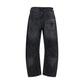 Black Cotton Boyfriend Jeans