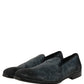 Blue Suede Slip On Men Slippers Loafers Shoes