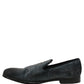 Blue Suede Slip On Men Slippers Loafers Shoes