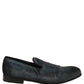 Blue Suede Slip On Men Slippers Loafers Shoes
