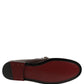 Maroon DG Chain Calfskin Leather Loafers Shoes
