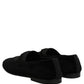 Black Velvet Slip On Slippers Loafers Shoes