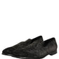 Black Suede Slip On Men Slippers Loafers Shoes