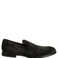 Black Suede Slip On Men Slippers Loafers Shoes