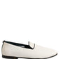 White Velvet Slip On Men Flats Loafers Shoes