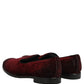Maroon Suede Slip On Slippers Loafers Shoes