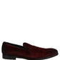 Maroon Suede Slip On Slippers Loafers Shoes