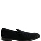 Black Suede Slip On Slippers Loafers Shoes