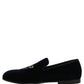 Black Suede DG Logo Slippers Men Loafers Shoes