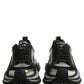 Black Two-Tone Super King Men Sneakers Shoes