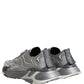 Gray Panelled Low Top Men Sneakers Shoes
